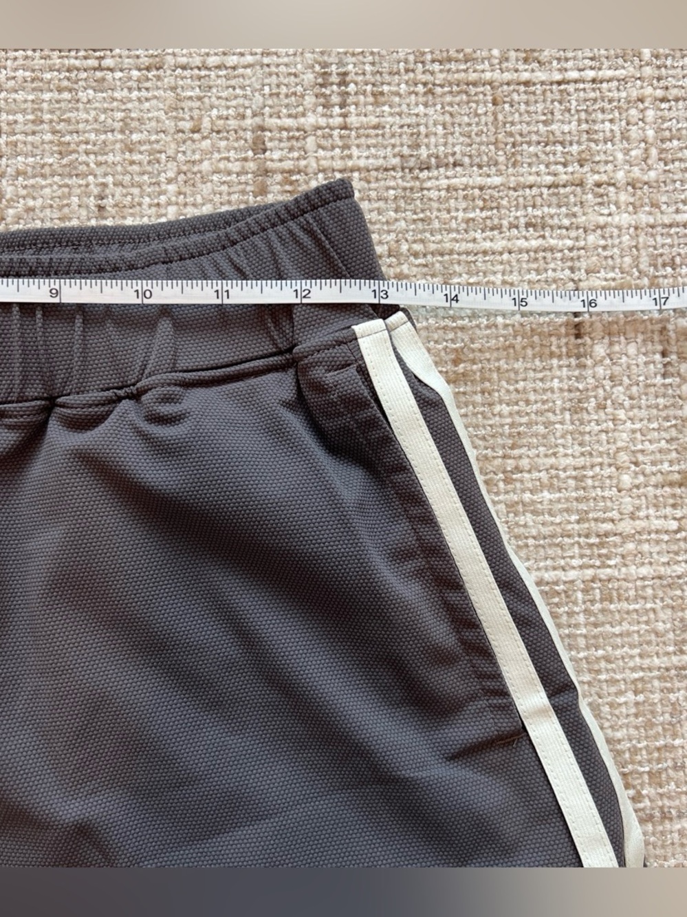 Adidas Women’s Athletic Shorts Skort with White Side Stripes - Picture 3 of 5